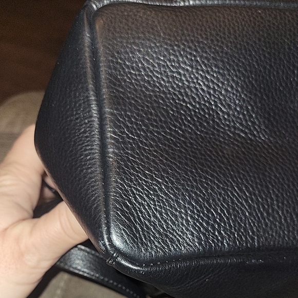 Cole Haan Black Leather Tote Bag - Picture 11 of 13